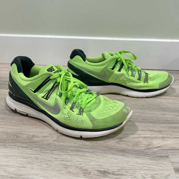 Nike Lunar Eclipse 3 Running Athletic Shoes Neon Reflective Men’s Size 11.5 - Picture 8 of 9